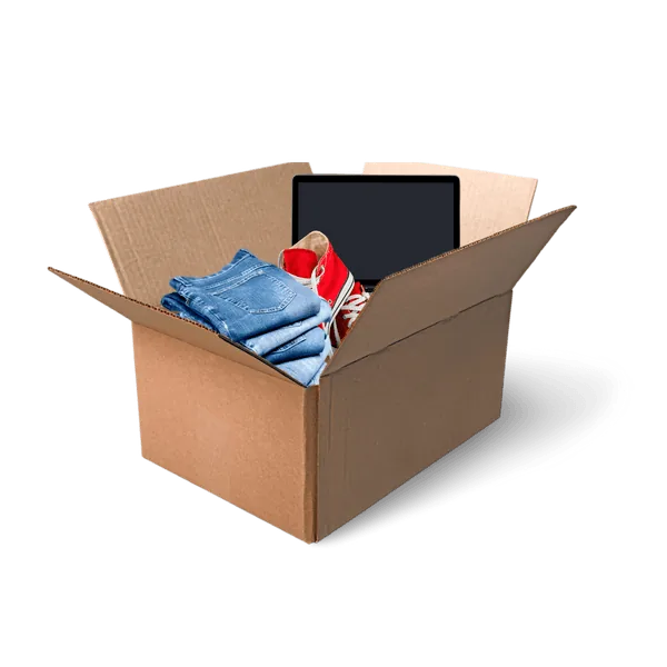 Caja de productos para envíos